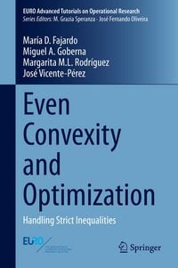 Produktbild: Even Convexity and Optimization