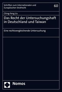 Produktbild: Das Recht der Untersuchungshaft in Deutschland und Taiwan