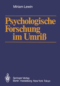 Produktbild: Psychologische Forschung im Umri&szlig;