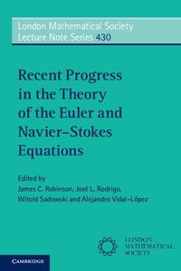 Produktbild: Recent Progress in the Theory of the Euler and Navier-Stokes Equations