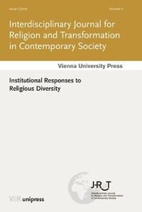 Produktbild: Institutional Responses to Religious Diversity Jg 02 Hft 1