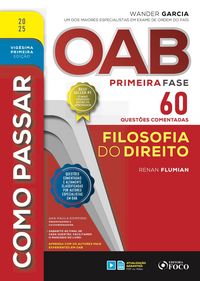 Produktbild: Como passar OAB primeira fase - 60 quest&otilde;es comentadas - Filosofia do direito