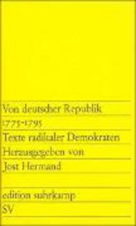 Produktbild: Von deutscher Republik 1775-1795