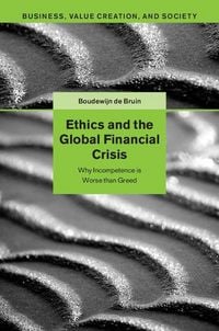 Produktbild: Ethics and the Global Financial Crisis