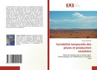 Produktbild: Variabilit&eacute; temporelle des pluies et production c&eacute;r&eacute;ali&egrave;re