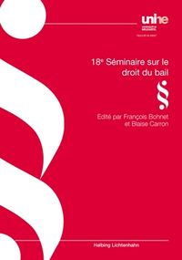 Produktbild: 18e S&eacute;minaire sur le droit du bail