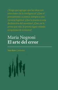 Bild vom Artikel El arte del error vom Autor María Negroni