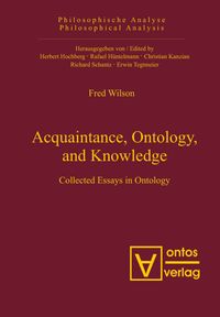 Bild vom Artikel Acquaintance, Ontology, and Knowledge vom Autor Fred Wilson