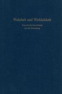 Produktbild: Wahrheit und Wirklichkeit.