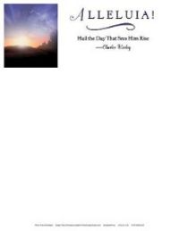 Produktbild: Alleluia Sunrise Easter Letter