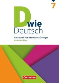 Produktbild: D wie Deutsch 7. Schuljahr - Arbeitsheft mit interaktiven &Uuml;bungen online