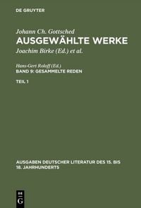 Produktbild: Gesammelte Reden. 1. Teil