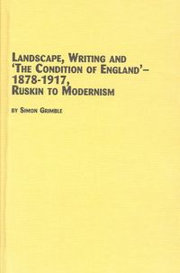 Produktbild: Landscape Writing and 'the Condition of England' 1878-1917