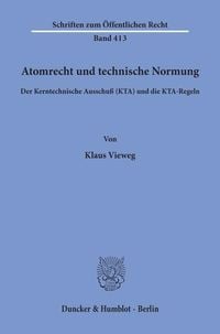 Produktbild: Atomrecht und technische Normung.