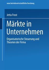 Produktbild: M&auml;rkte in Unternehmen