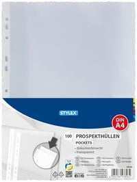Produktbild: Stylex Prospekth&uuml;llen, DIN A4, 100 St&uuml;ck