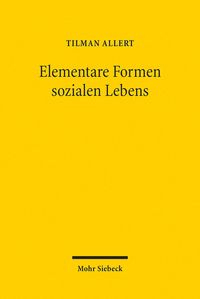Produktbild: Elementare Formen sozialen Lebens