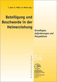 Produktbild: Beteiligung und Beschwerde in der Heimerziehung