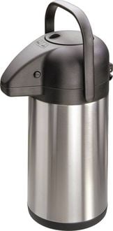 Produktbild: MATO interpr&auml;sent Thermokanne Edelstahl (geb&uuml;rstet), Schwarz 1.9l 4177