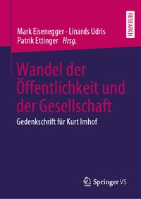 Produktbild: Wandel der &Ouml;ffentlichkeit und der Gesellschaft