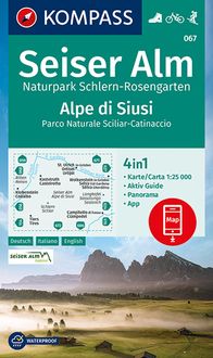 Bild vom Artikel KOMPASS Wanderkarte 067 Seiser Alm, Naturpark Schlern-Rosengarten, Alpe di Siusi 1:25.000 vom Autor 