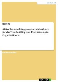 Produktbild: Aktive Teambuildingprozesse. Ma&szlig;nahmen f&uuml;r das Teambuilding von Projektteams in Organisationen