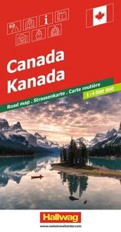 Produktbild: Hallwag Strassenkarte Kanada 1:4 Mio.