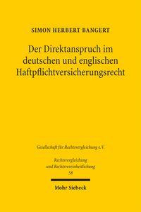 Produktbild: Der Direktanspruch im deutschen und englischen Haftpflichtversicherungsrecht