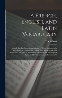 Produktbild: A French, English, and Latin Vocabulary