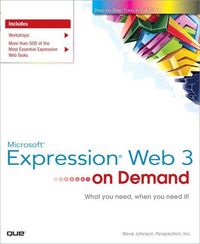 Produktbild: Johnson, S: Microsoft Expression Web 3 on Demand