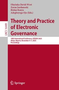 Produktbild: Theory and Practice of Electronic Governance
