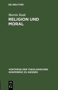 Produktbild: Religion und Moral