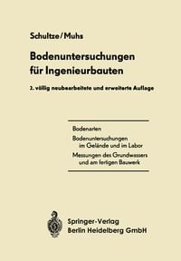 Produktbild: Bodenuntersuchungen f&uuml;r Ingenieurbauten