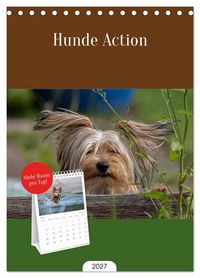 Produktbild: Tischplaner 2027 - Hunde Action (A5 Tischkalender zum Aufstellen) CALVENDO