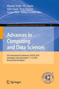 Produktbild: Advances in Computing and Data Sciences