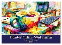 Produktbild: Bunter Office-Wahnsinn. Denglish und Daily Struggles (Wandkalender 2027 DIN A2 quer), CALVENDO Monatskalender