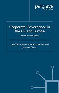 Produktbild: Corporate Governance in the US and Europe