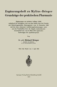 Produktbild: Erg&auml;nzungsheft zu Mylius-Brieger Grundz&uuml;ge der praktischen Pharmazie