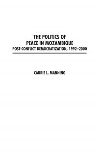 Produktbild: The Politics of Peace in Mozambique