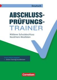 Produktbild: Abschlusspr&uuml;fungstrainer Deutsch - Nordrhein-Westfalen - 10. Schuljahr
