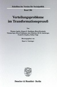 Produktbild: Verteilungsprobleme im Transformationsproze&szlig;.