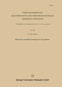 Produktbild: Elektrisches Standh&ouml;henme&szlig;ger&auml;t f&uuml;r Fl&uuml;ssigkeiten