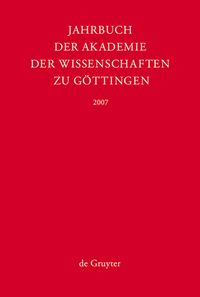 Produktbild: Jahrbuch der Göttinger Akademie der Wissenschaften / 2007