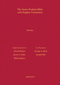 Produktbild: Bar Sira According to the Syriac Peshitta Version with English Translation