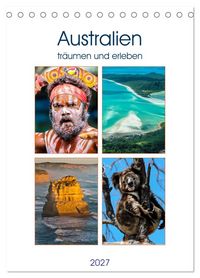 Produktbild: Australien tr&auml;umen und erleben (Tischkalender 2027 DIN A5 hoch), CALVENDO Monatskalender