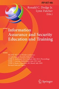 Produktbild: Information Assurance and Security Education and Training