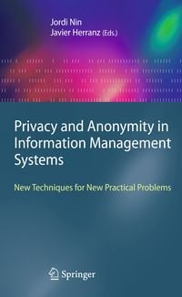Produktbild: Privacy and Anonymity in Information Management Systems