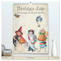 Produktbild: Nostalgie-Jahr, Motive aus alten Poesiealben (hochwertiger Premium Wandkalender 2027 DIN A2 hoch), Kunstdruck in Hochglanz