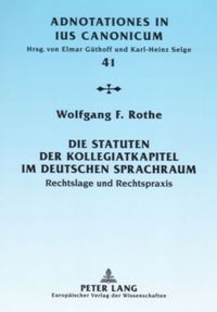Produktbild: Die Statuten der Kollegiatkapitel im deutschen Sprachraum