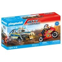 Produktbild: PLAYMOBIL 71875 Verfolgungsjagd mit Polizei Pick-Up